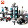 Sembo blocks 102491 Black Hawk special team special police headquarters children's puzzle fight to insert building blocks toy