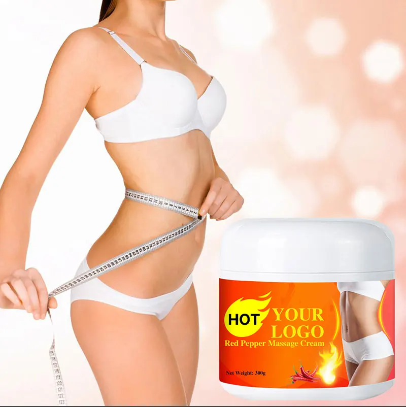 

Hot Sale 300g Herbal Hot Chili Fast Buring Fat Falt Tummy Body Slimming Red Pepper Massage Cream, Orange