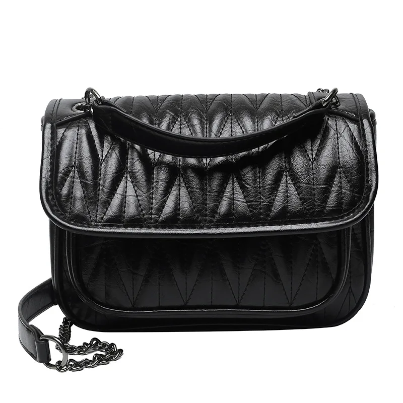 

French niche design fashion women bag diagonally across the rhombic chain female stray bag