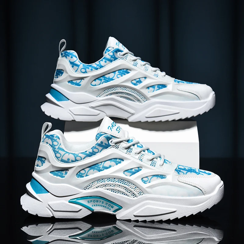 

Hot spring sneakers summer fly woven men shoes
