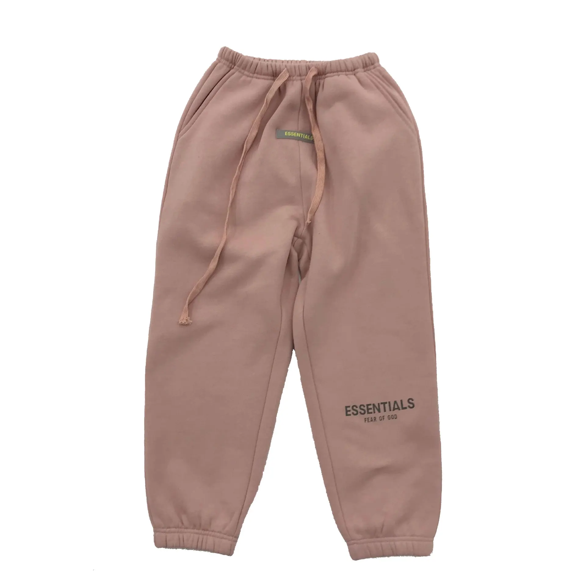 

Fear of god essentials custom sweatpants original reflective logo fleece men's jogger