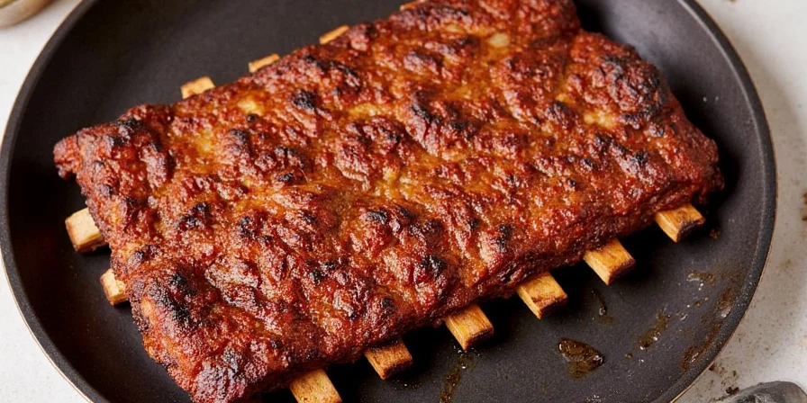 Ribs with chipotle and orange zest rub