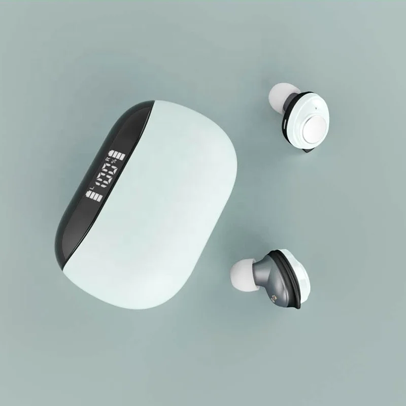 Tinderala Mini Noise Cancelling Handsfree In ear Sport TWS Hifi Stereo BT Wireless Earbud Bluetooth Earphone with Mic Headphone