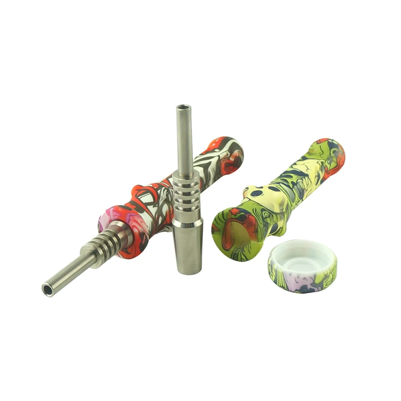 

Wholesale Silicone Smoking Supplier Pipes Speaker Non-toxic Water Pipe Smoking With Titanium Nail, Assorted or custom color