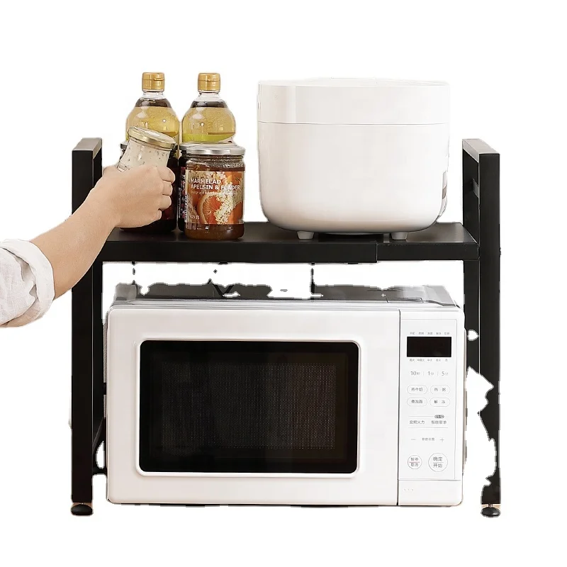 

Wholesale Price Three-layer 201 Stainless Steel Vertical Microwave Rack, Black