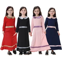 

Dubai Saudi Arabia Malaysia Girl's Beauty Abaya Muslim Dresses for Children