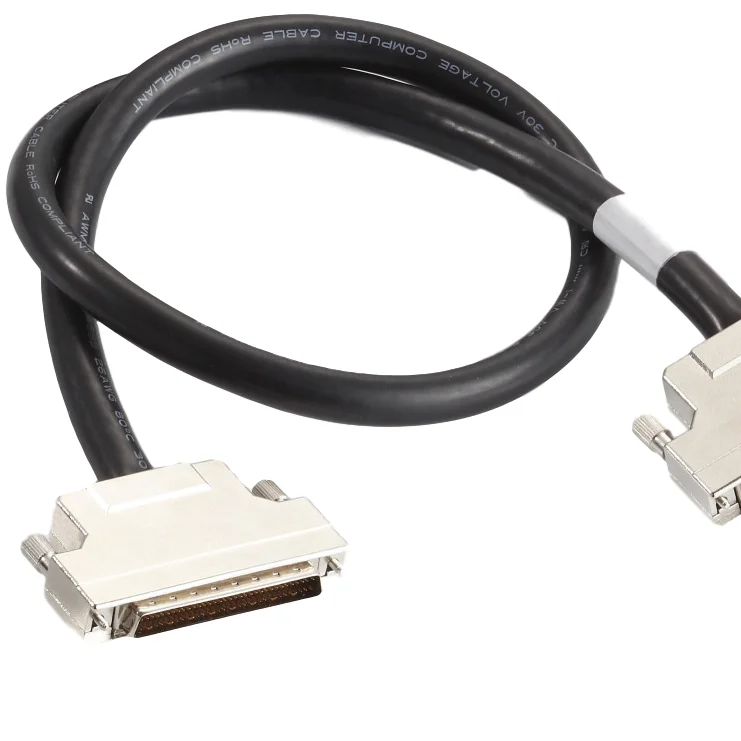 
male to male SCSI Connector 50 Pin Cable customization 25/37/68/100 pin  (1600093449636)