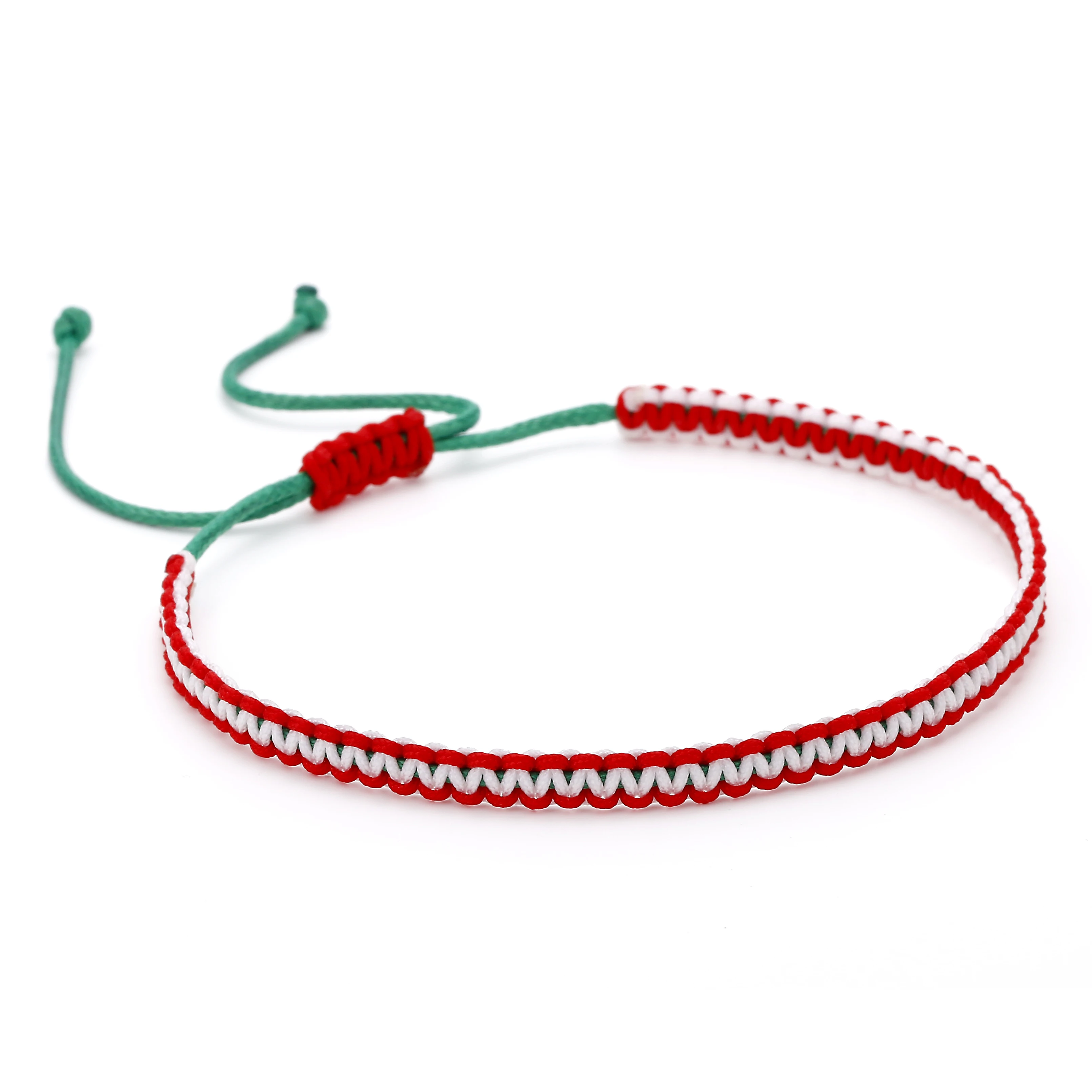 

Lucky Charm Simple Adjustable Handmade Christmas Red String Bracelets For Women Jewelry, As picture