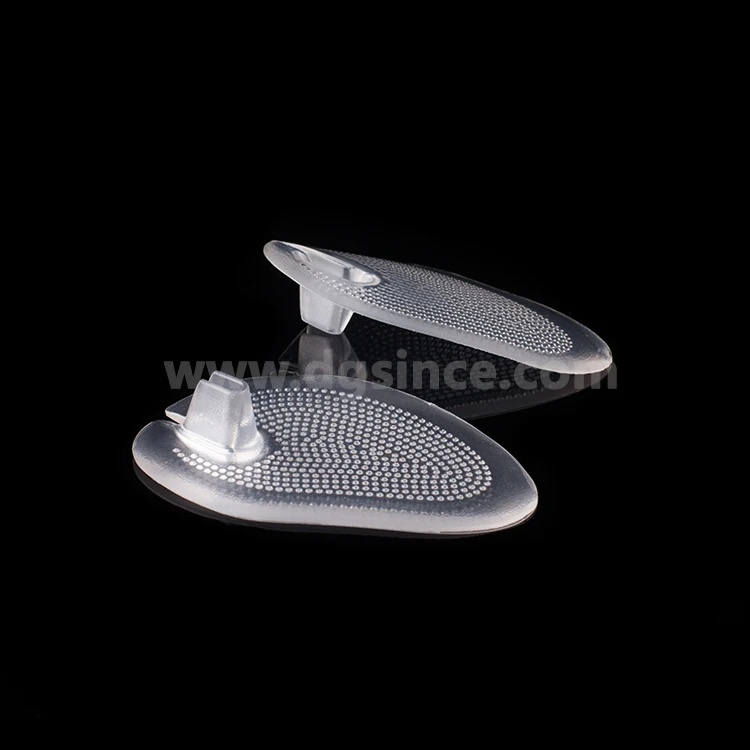 Free Sample Soft Pu Gel Shoe Pad Half Forefoot Insoles For Flip Flops