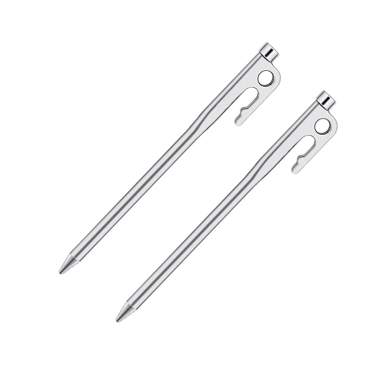 

outdoor camping accessories stainless steel Durable Tent Nail peg, Silver, black