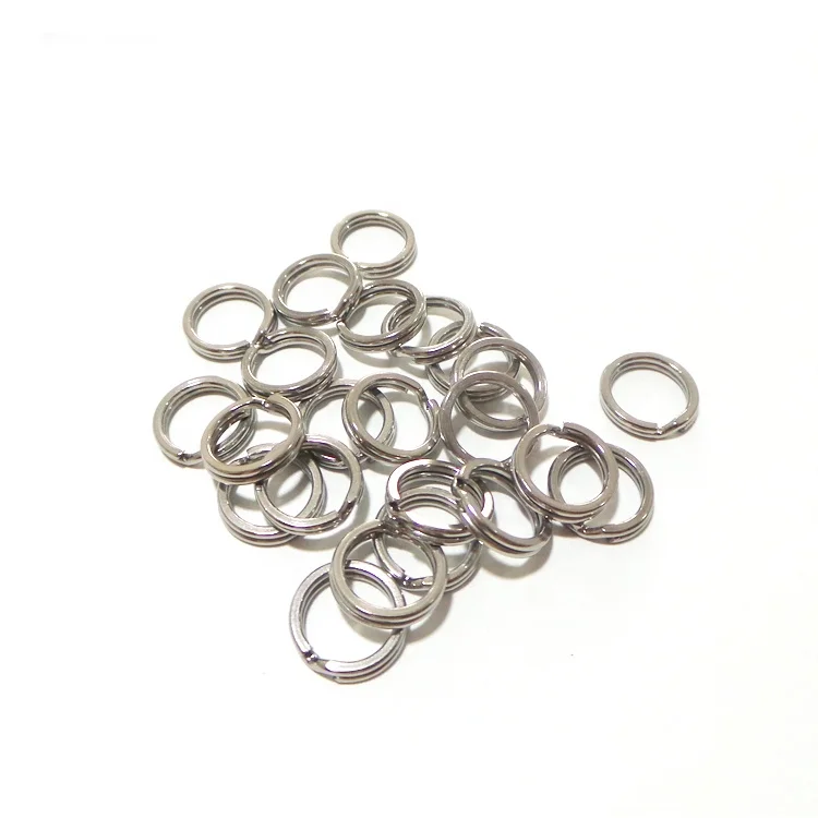 

Stainless Steel Fishing Split Rings Lure Solid Ring, Nickel