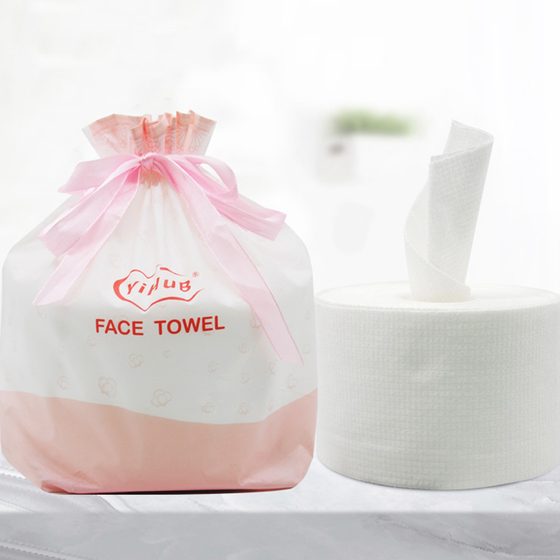 

Non Addition Rapid Water Thicker EF Pattern Disposable Easier To Tear Point Cut Design Face Towel Baby Wash Cheap Face Towel, White