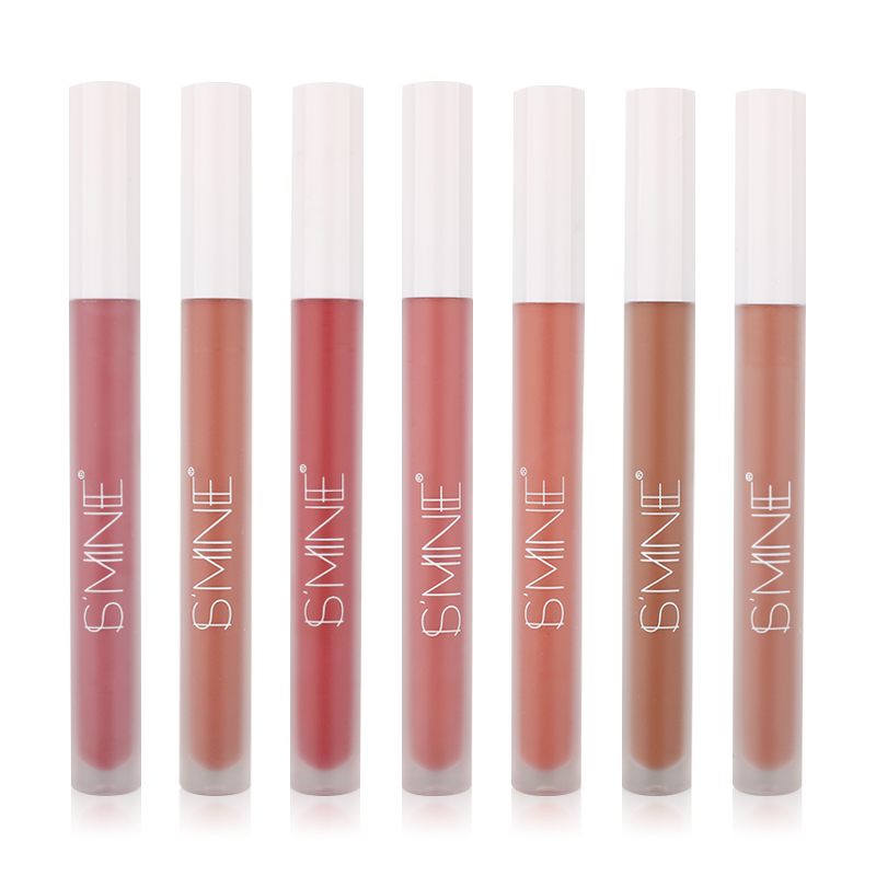 

Vegan Glossy Liquid Pink Matte Velvet Lip Cream Private Label, Single color
