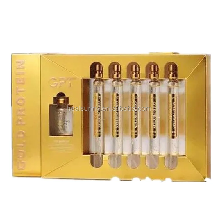 

New Gold protein peptide anti-wrinkle fade fine lines remove wrinkles and tighten skin facial thread lift line