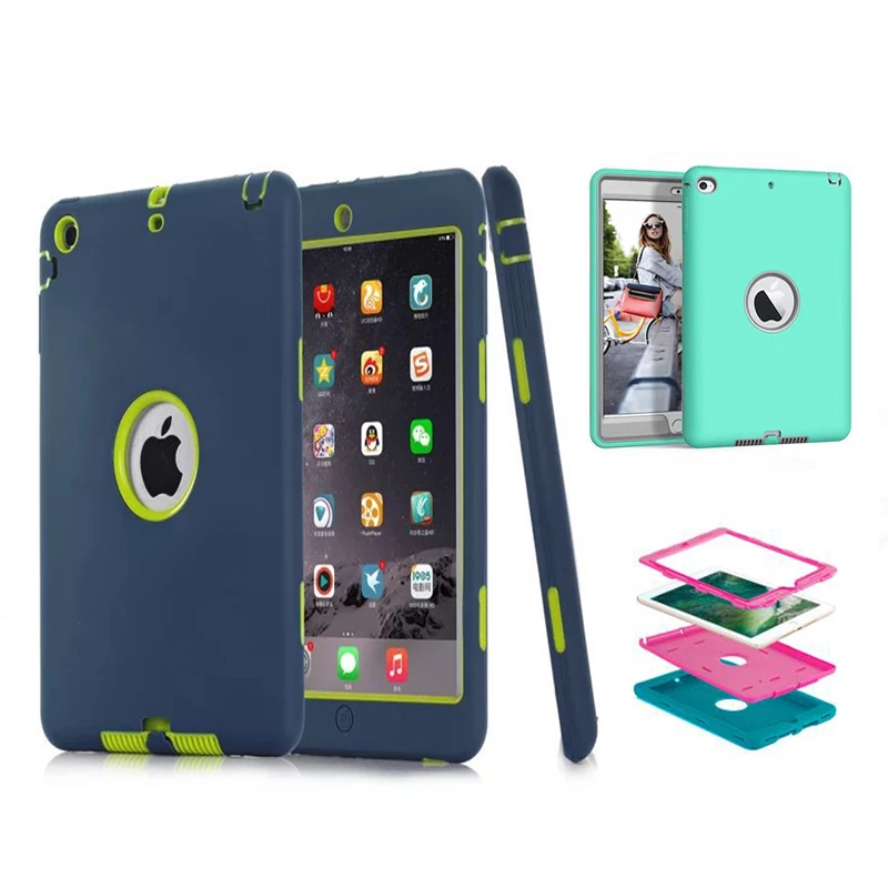 

Shockproof 7.9 inch Tablet Case universal for iPad mini 1 2 3 4 5 tpu pc silicone PC 3 in 1 cover case