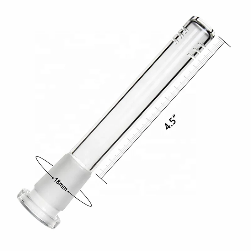 

UKETA 14mm adaptable glasses adapter glass downstem diffuser for water smoking pipe, Clear