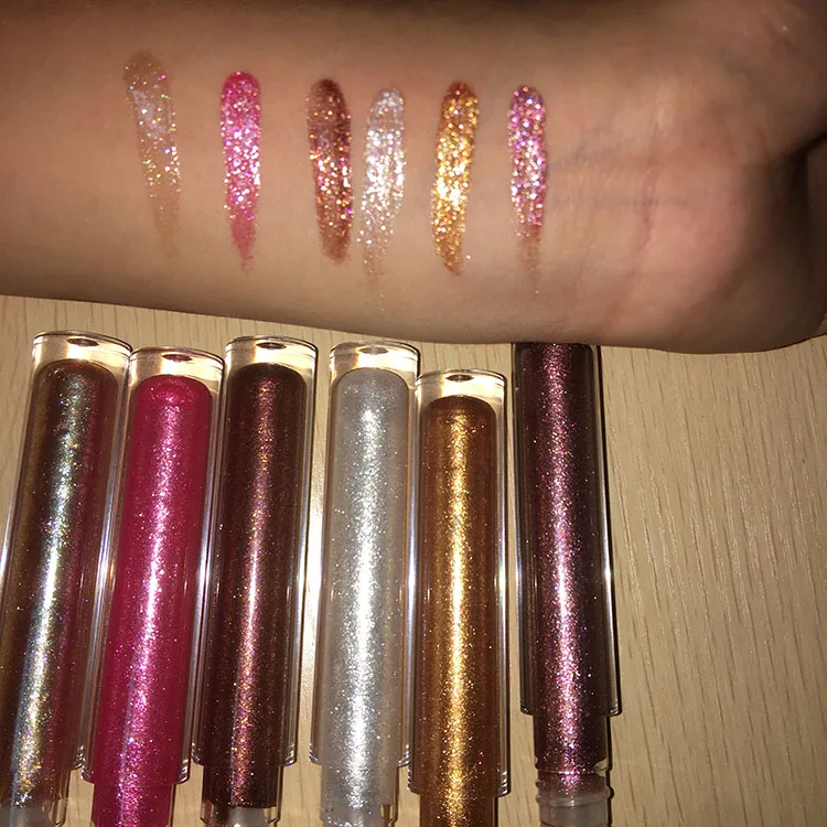 
glitter shiny lip gloss with your own brand high shiny lipstain 