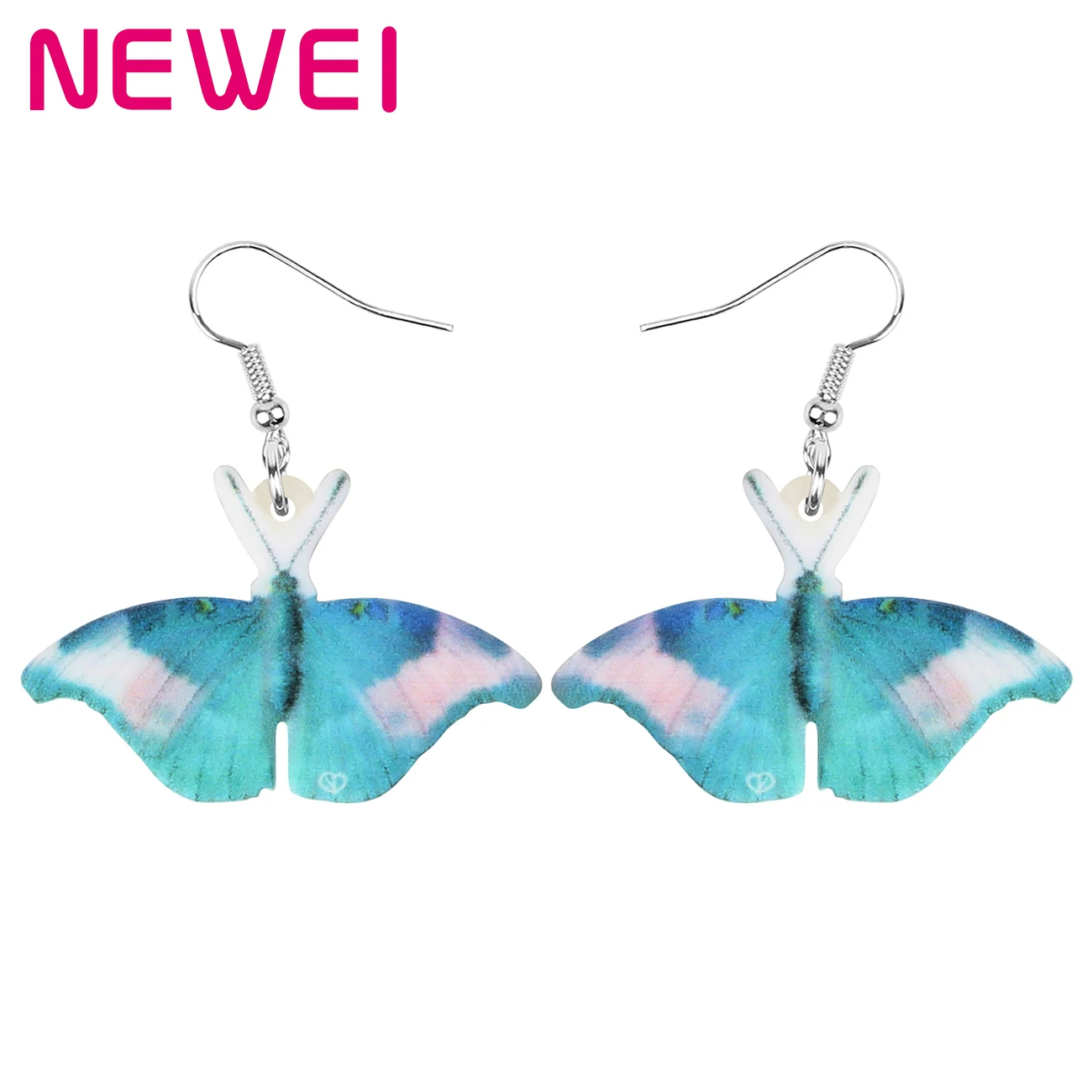 

Acrylic Lovely Blue Morpho Butterfly Earrings Insect Drop Dangle Fashion Animals Jewelry For Women Girls Kids Teens Charms Gifts