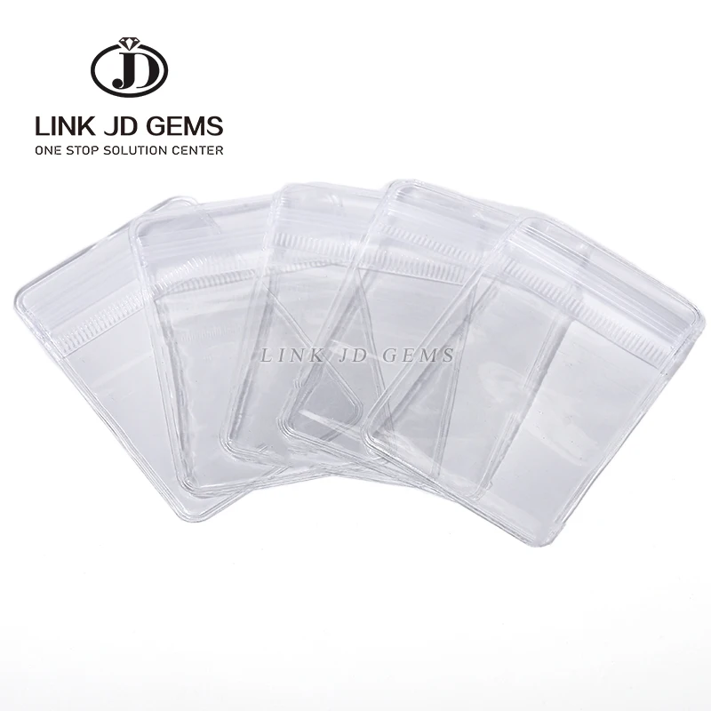 

Transparent PVC Jewelry Pouches Bags Anti-Oxidation Zip Lock Storage Bag for Earring Necklace Bracelet Display Packaging