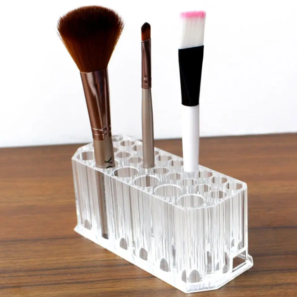 

yue high quality clearly makeup brush set holder acrylic material multi-function holder