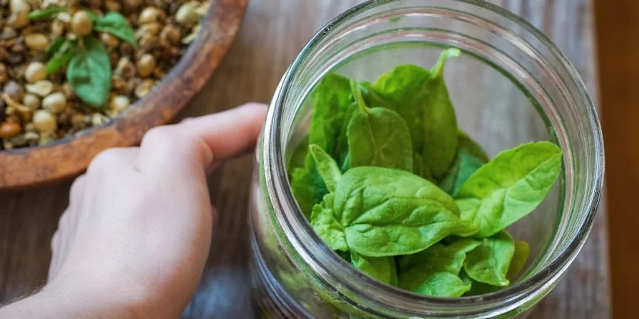 Microwave drying basil with power level adjustment