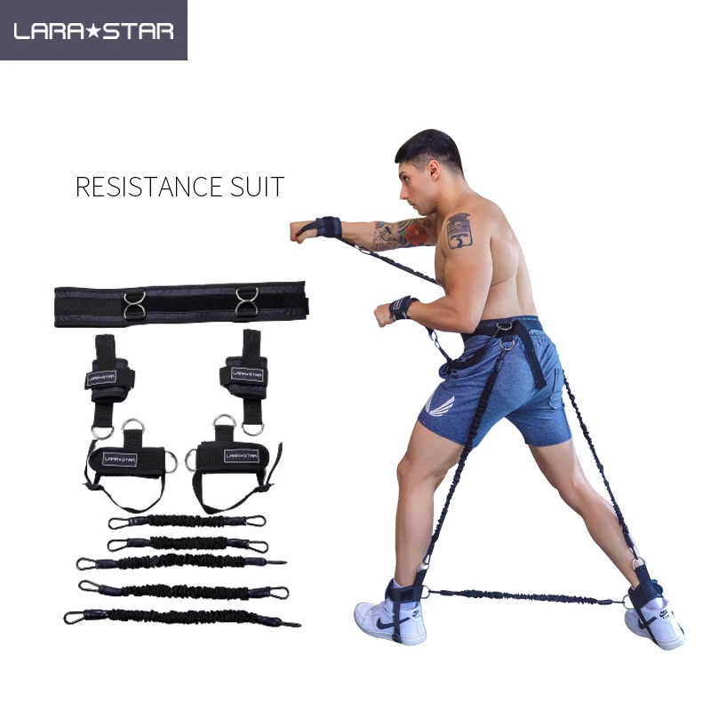 

Kick Boxing Latex Resistance Bands Tube For Arms and Legs Training With Custom Logo Strength and Agility, Black