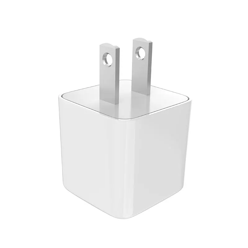 

Mini Fashion Metal Dual Ports Usb Fast Charging Wall Charger, Black white