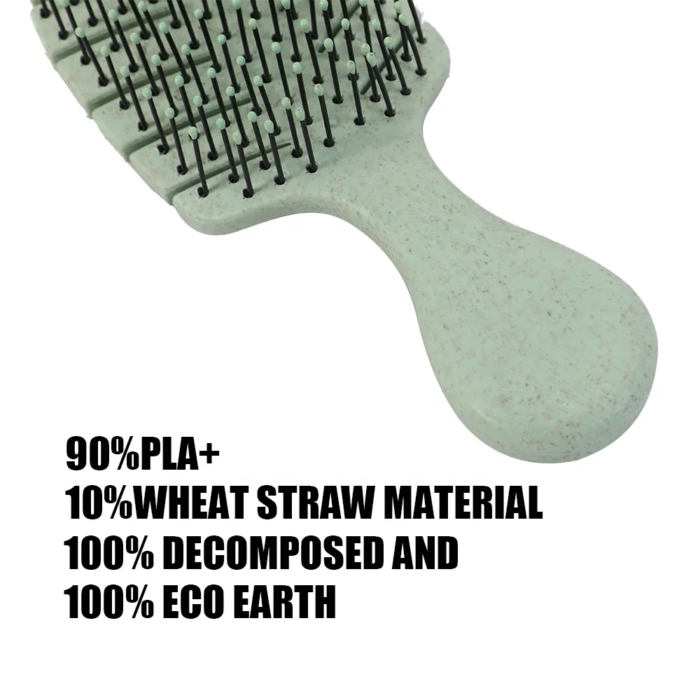 2020 Custom Hair Brush Eco Wheat Straw Detangle Hairbrush Buy
