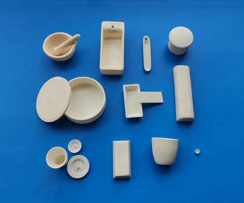 bearing Insignificant Trivial 80ml 120ml Lab use low form cylinder High alumina Ceramic crucible with  cover lid_High alumina product_Ningbo Ja-Hely Technology Co., Ltd.