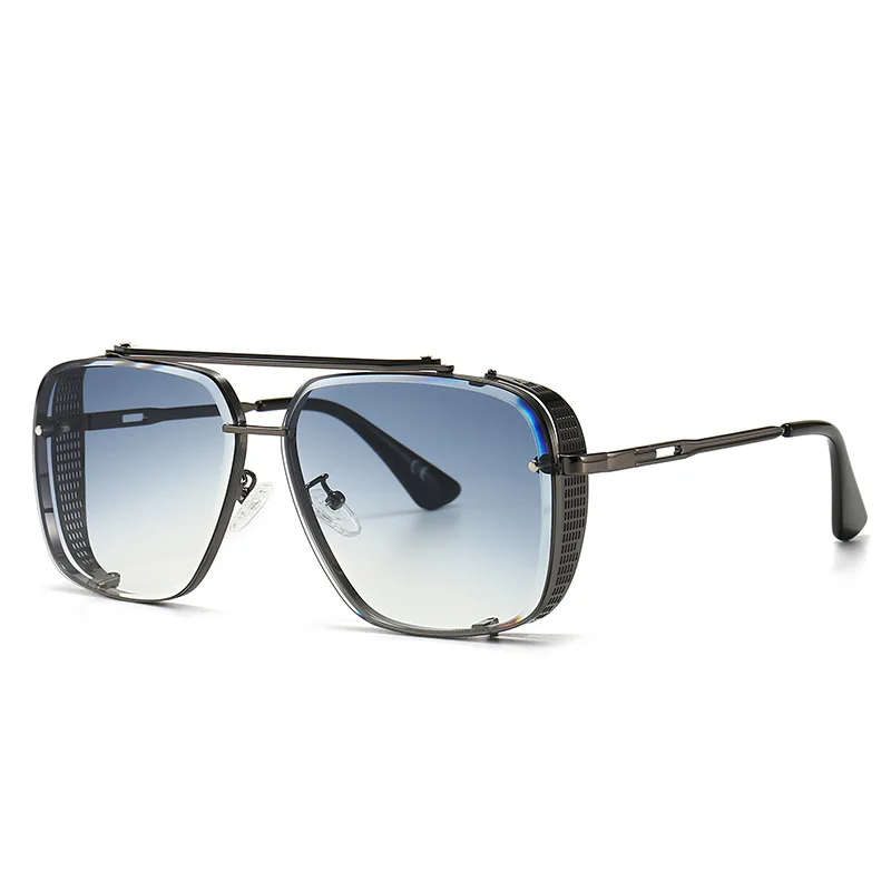 

Wholesale High Quality Retro Mens Double Beam Square Sunglasses For Instagram, Picture