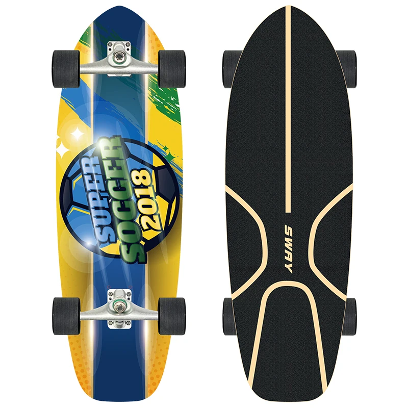 

SWAY 2021New Hot Type Surf Skate Custom Skateboard Popular Carver Wooden Deck Outdoor Adult Surfskate