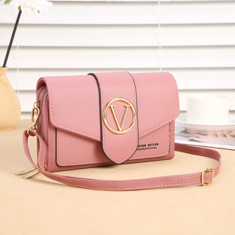 

2022 wholesale charm handbags ladies sling women shoulder leather crossbody mobile phone bags