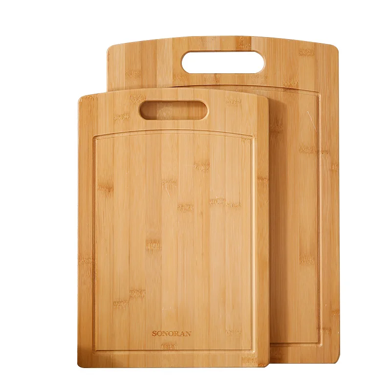 

Durable Non-slip Rectangular Hanging Cutting Board Chopping Blocks Kitchen Utensils Bamboo Cheese Board, Natural