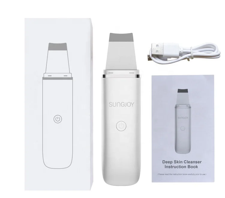 

Dead Skin Removal Face Lifting Moisturizing Ion Skin Scrubber Ultrasonic Face Pore Cleaner