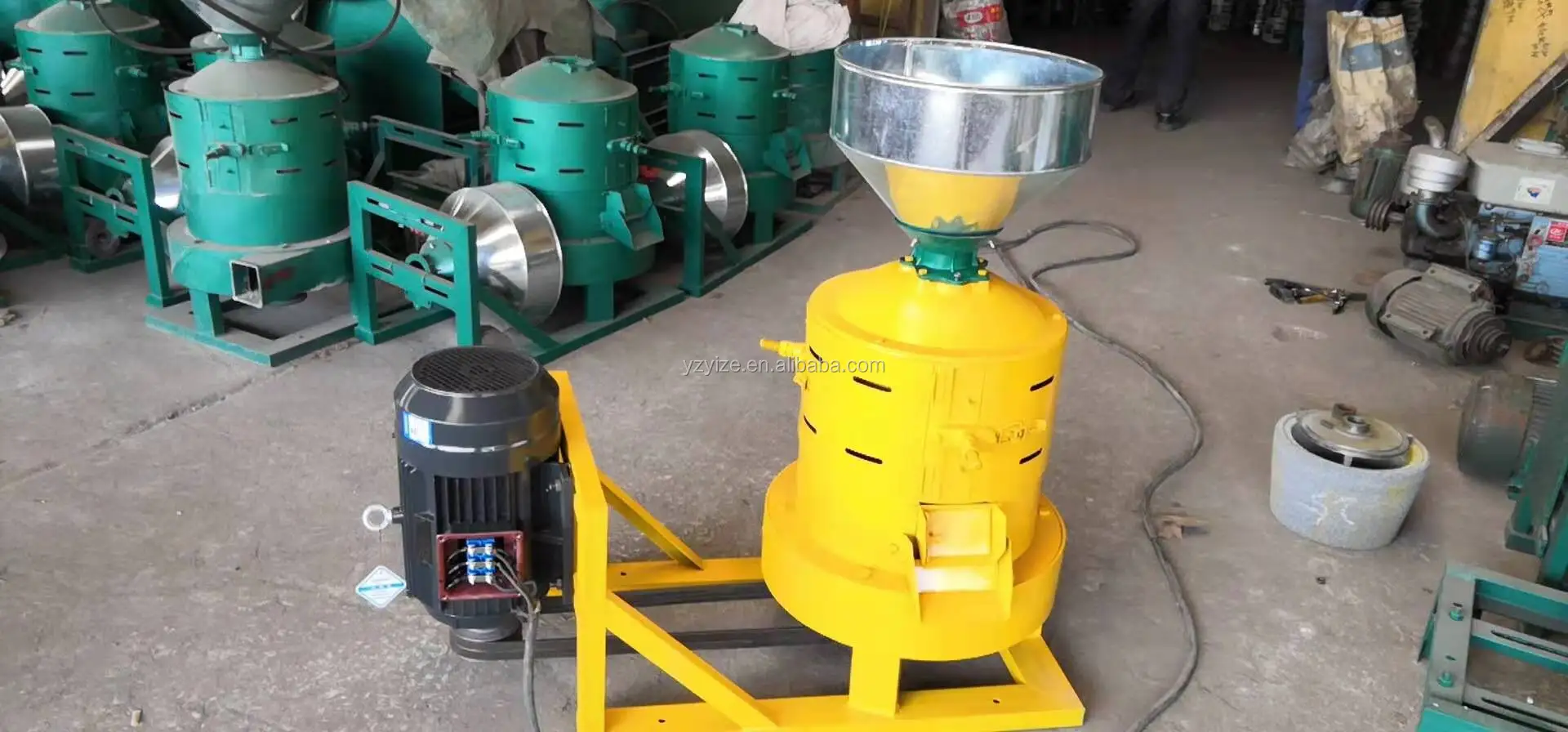 Small Oat Grain Dehuller Machine Corn Maizer Peeler Oats Cereal Barley