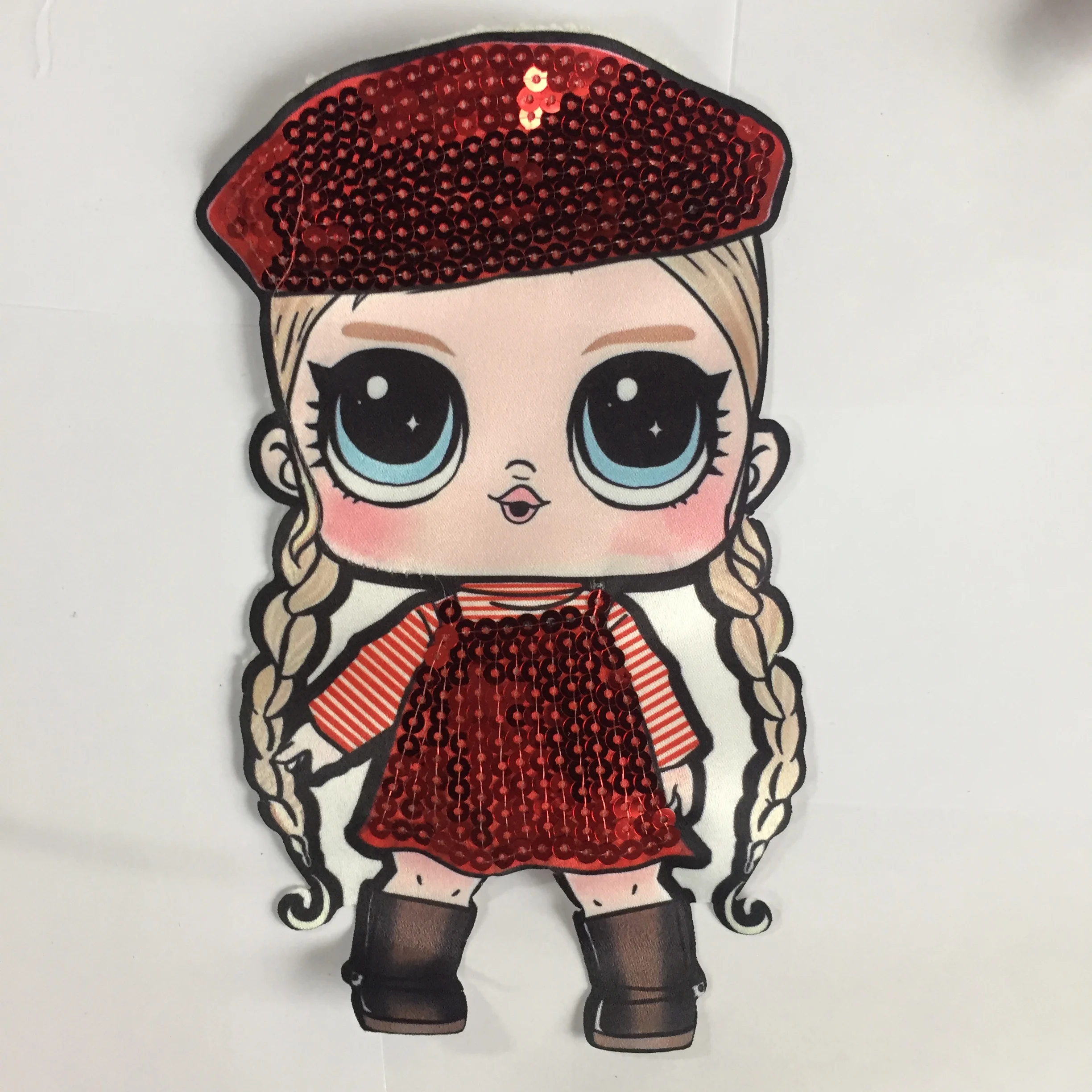 

2020 Wholesale 3D Fashion Clothes Cartoon Patch with Flashing Led lights Sequin Embroidery Patches, Custom color