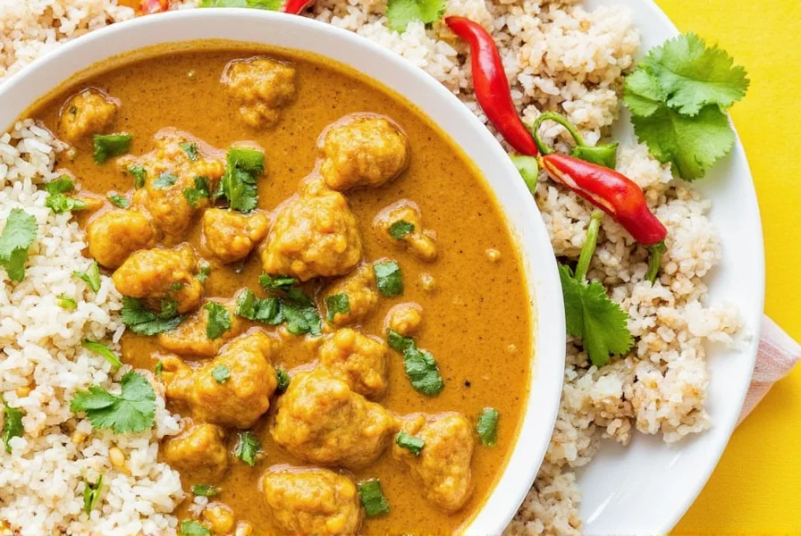 American curry on a plate