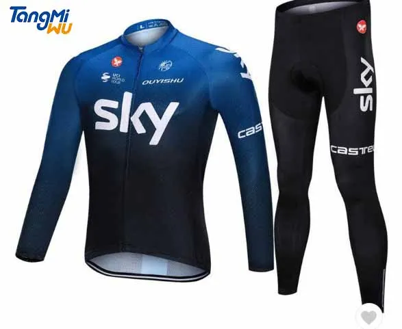 

TMW wholesale summer men's pro team cycling jersey prendas de vestir SKY men graphics tour de france cycling clothes
