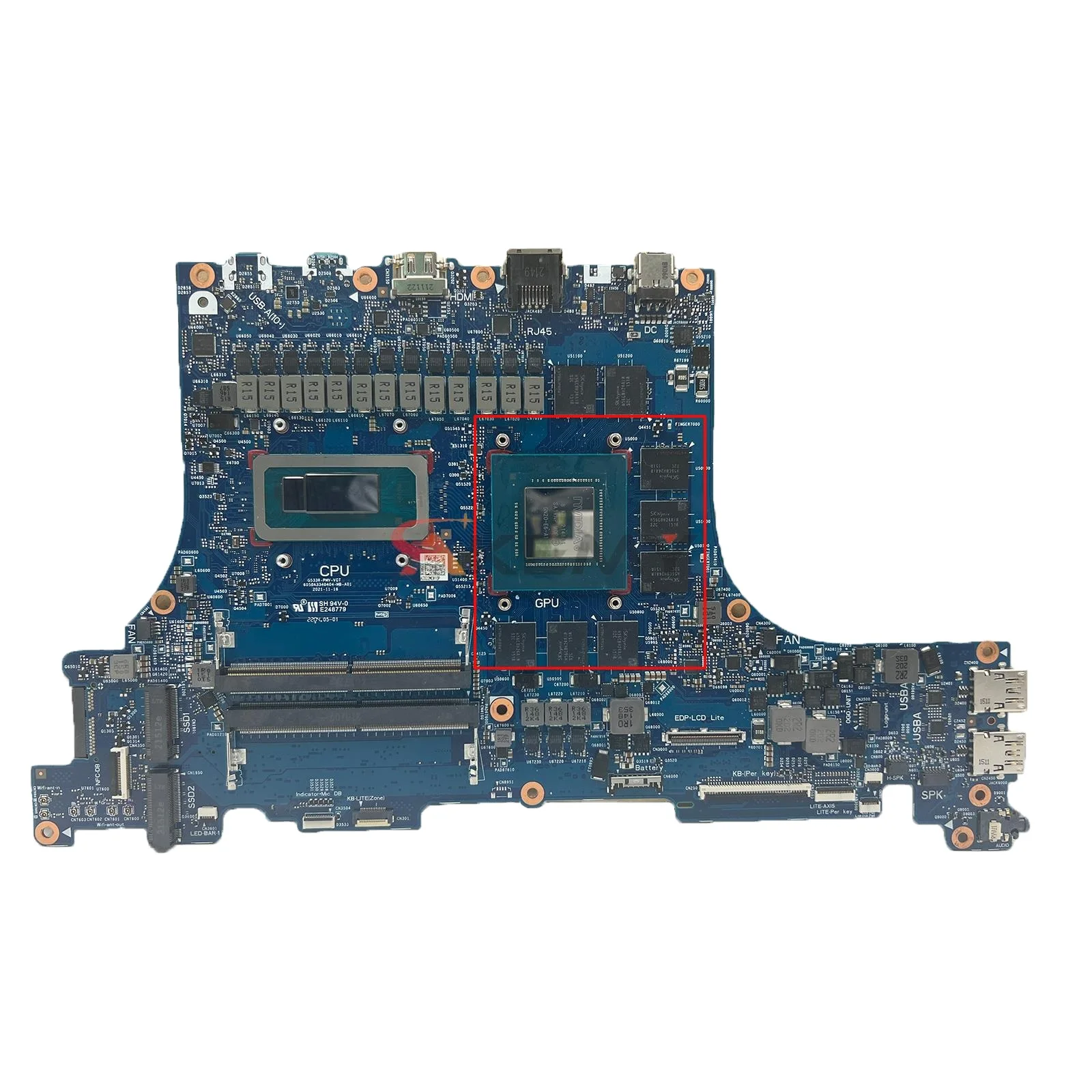 

G533ZW Laptop Motherboard For ASUS G533ZW G533ZS G533ZM G533Z Mainboard Test OK w/ I9-12900H CPU RTX3070Ti GPU 6050A3340404-MB