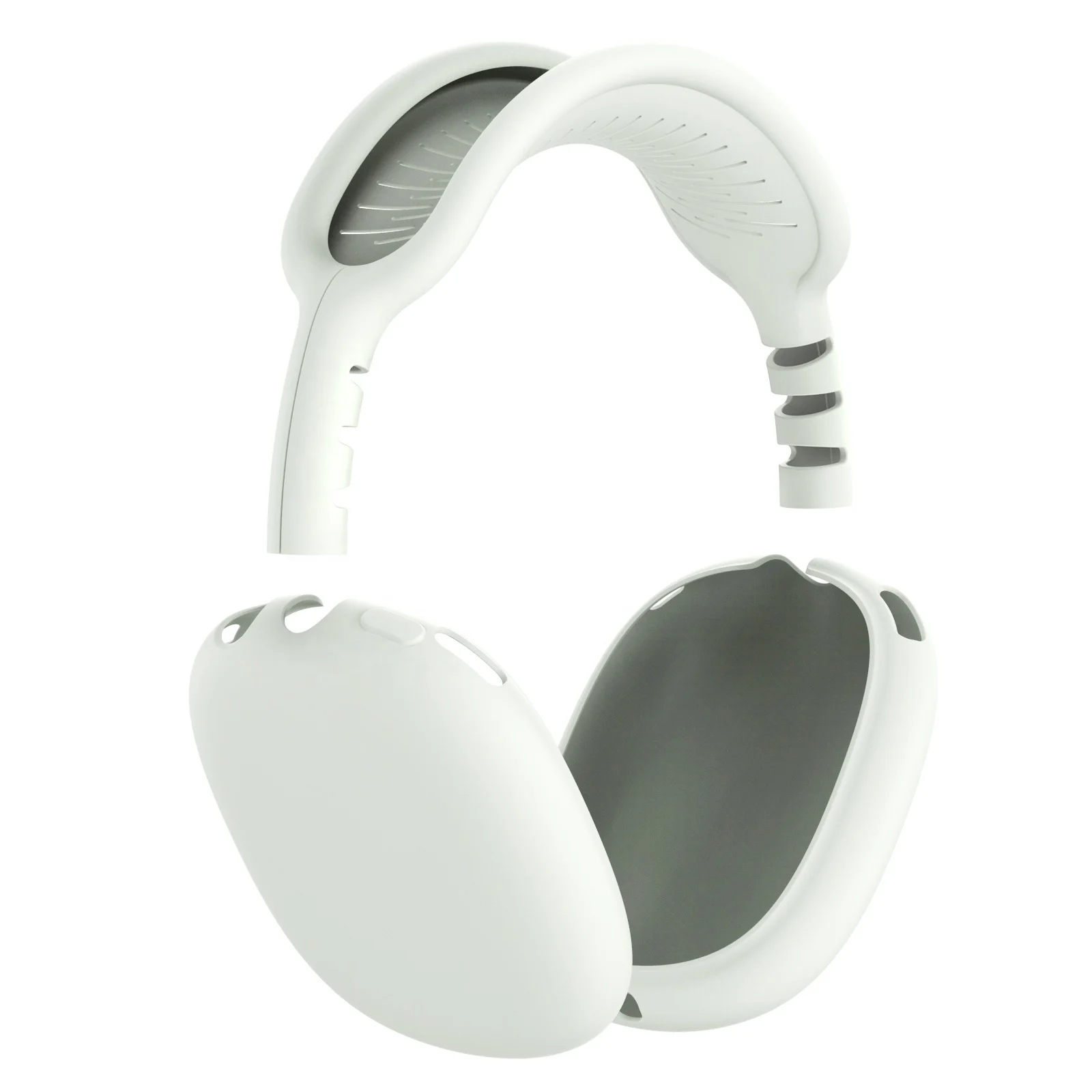 

beiyang Shockproof Anti-scratch Protective Case For Airpods Soft Silicone Case Cover for Airpods Max, Black