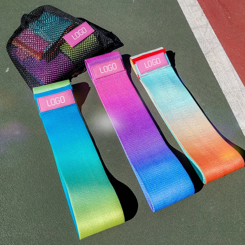 

Superb Quality Multi Colours Gym Hip Resistance Hip Circle Band Non Slip Booty Exercise Fitness Fabric Elastic Resistance Bands, 10 regular colors + customized color
