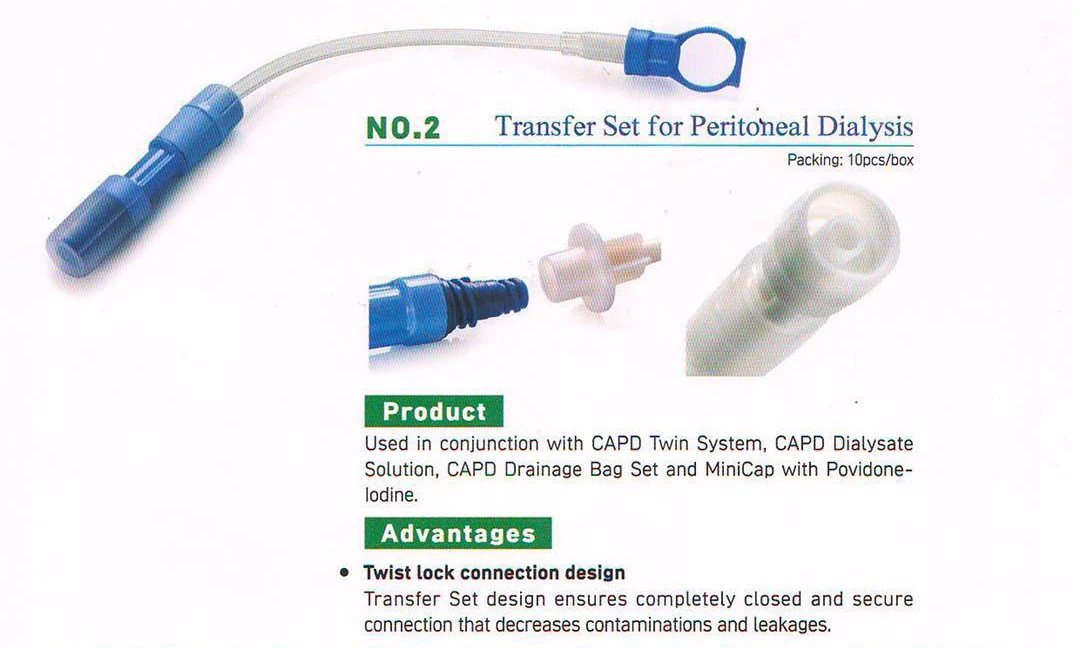 Disposable Peritoneal Dialysis Catheter,Transfer Set For Peritoneal