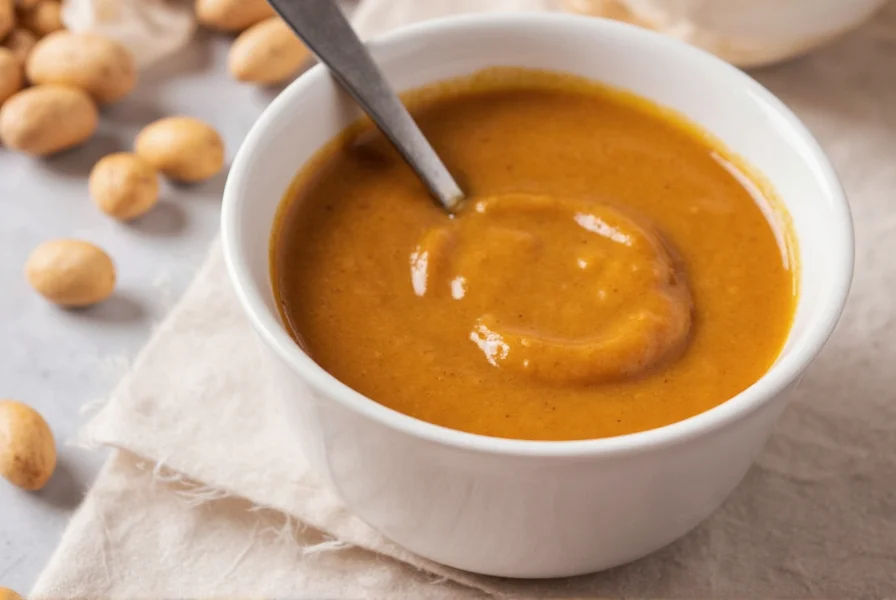 Storing peanut sauce