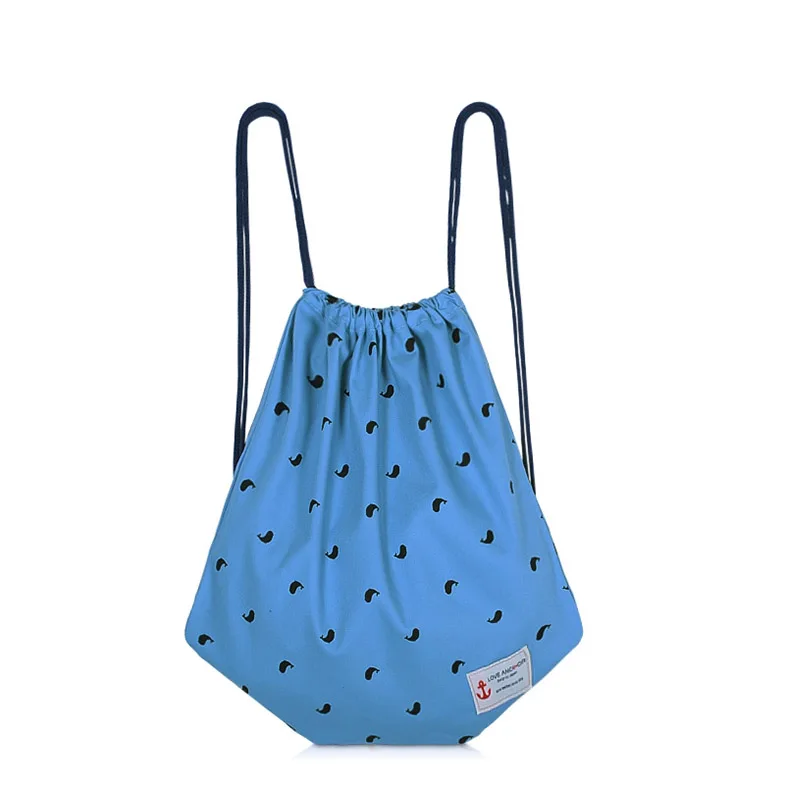 

Custom Logo Printed Gift Canvas Cotton Double String Handbag Shoe Dust Drawstring Bag, Customized color
