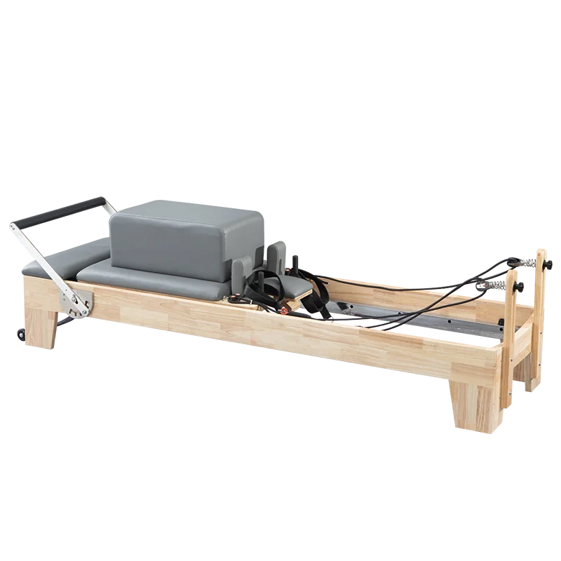 

High Quality Service Rubber Wood Australian Reformer Fitness Equipment Gym Reformer Pilates Bed