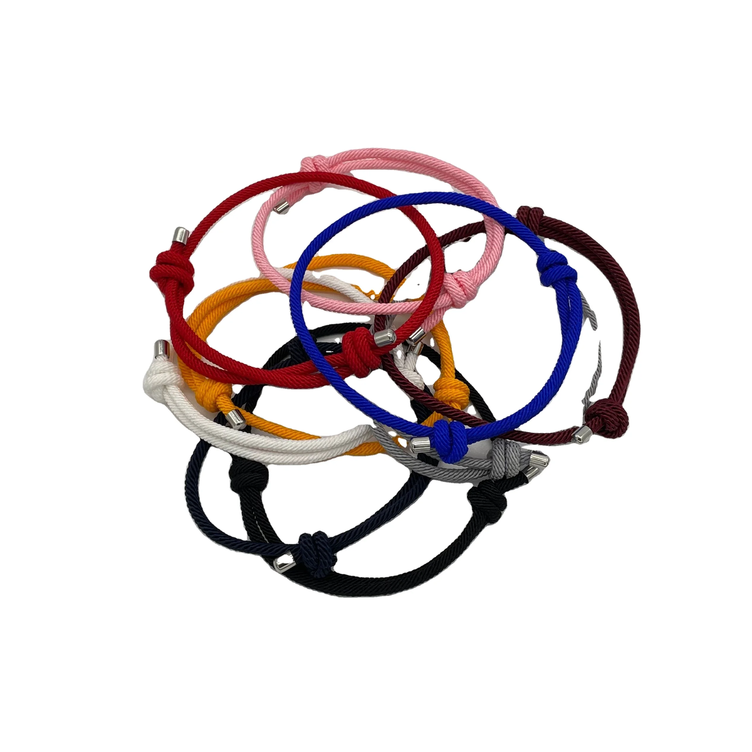 

DIY Milan thread adjustable cord plain bracelets custom logo tag braided Milan string bracelets friendship souvenir gifts, As pictures