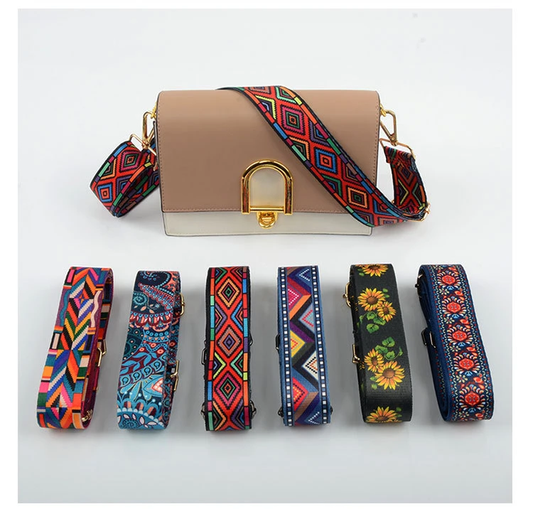 

Length 138CM Purse Strap Replacement Multicolor Crossbody Strap for Handbags