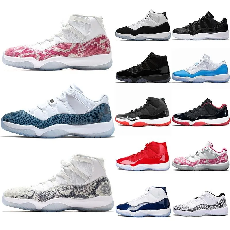 

Discount Snakeskin 11S Men Basketball Shoes 11 Concord Bred Platinum Tint Gown Male Trainer Sport Sneakers Gym Gamma Blue 36-47, Many colors