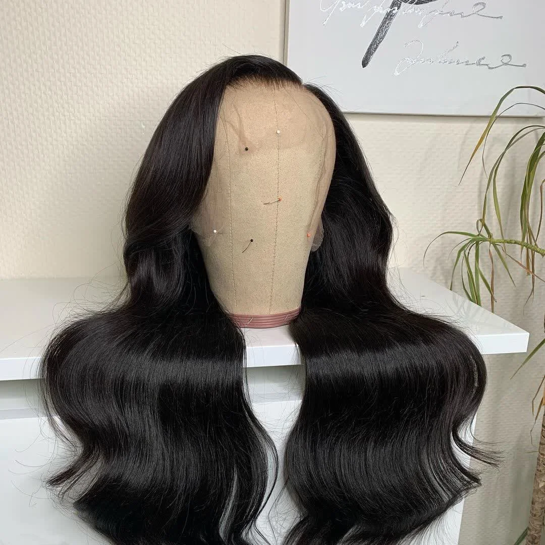 

Wholesale glueless natural HD lace wigs body wave 30 inch HD deep wave lace frontal wig with transparent HD lace