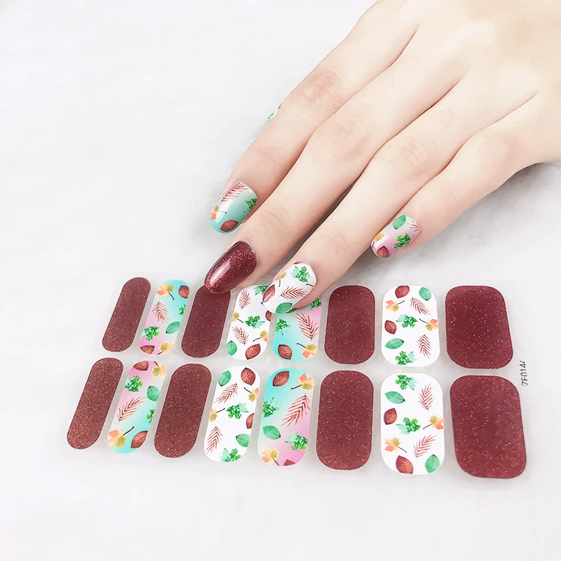 

2022 summer new design new nail sticker nail wrap wholesale with competitive price, nail supplier, Colorful